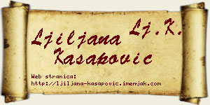 Ljiljana Kasapović vizit kartica